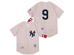 New York Yankees #9 Roger Maris 1961 Cream Throwback Jersey