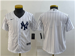New York Yankees Youth White Cool Base Team Jersey
