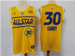 2021 NBA All-Star Game #30 Stephen Curry Gold Swingman Jersey