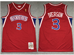Philadelphia 76ers #3 Allen Iverson 1996-97 Red Hardwood Classics Jersey