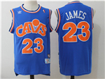 Cleveland Cavaliers #23 LeBron James Blue Hardwood Classics Jersey
