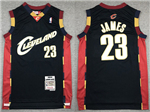 Cleveland Cavaliers #23 LeBron James 2008-09 Navy Hardwood Classics Jersey