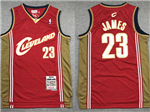 Cleveland Cavaliers #23 LeBron James 2003-04 Red Hardwood Classics Jersey