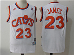 Cleveland Cavaliers #23 LeBron James White Hardwood Classics Jersey