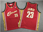 Cleveland Cavaliers #23 LeBron James Youth 2003-04 Red Hardwood Classics Jersey