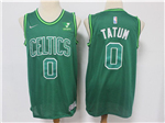 Boston Celtics #0 Jayson Tatum 2020-21 Green Earned Edition Swingman Jersey