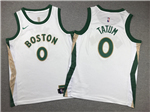 Boston Celtics #0 Jayson Tatum Youth 2023-24 White City Edition Swingman Jersey