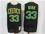 Boston Celtics #33 Larry Bird Black Hardwood Classics Jersey