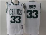 Boston Celtics #33 Larry Bird White Hardwood Classics Jersey