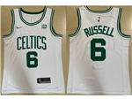 Boston Celtics #6 Bill Russell White Swingman Jersey