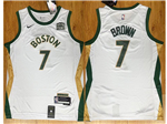 Boston Celtics #7 Jaylen Brown 2023-24 White City Edition Swingman Jersey