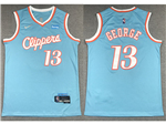 Los Angeles Clippers #13 Paul George 2021-22 Light Blue City Edition Swingman Jersey