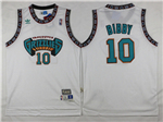 Vancouver Grizzlies #10 Mike Bibby White Hardwood Classic Jersey