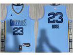 Memphis Grizzlies #23 Derrick Rose 2022-23 Light Blue Statement Edition Swingman Jersey