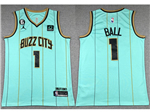Charlotte Hornets #1 LaMelo Ball Teal City Edition Swingman Jersey