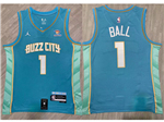 Charlotte Hornets #1 LaMelo Ball 2023-24 Teal City Edition Swingman Jersey