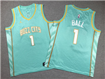 Charlotte Hornets #1 LaMelo Ball Youth 2023-24 Teal City Edition Swingman Jersey
