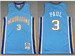 New Orleans Hornets #3 Chris Paul 2005-06 Light Blue Hardwood Classics Jersey