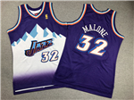 Utah Jazz #32 Karl Malone Youth 1996-97 Purple Hardwood Classics Jersey