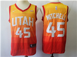 Utah Jazz #45 Donovan Mitchell Multi Color City Edition Swingman Jersey