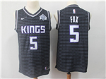 Sacramento Kings #5 De'Aaron Fox Black Swingman Jersey