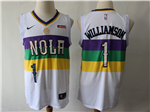 New Orleans Pelicans #1 Zion Williamson White City Edition Swingman Jersey