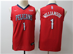 New Orleans Pelicans #1 Zion Williamson Youth Red Swingman Jersey