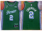 Detroit Pistons #2 Cade Cunningham 2022-23 Green City Edition Swingman Jersey