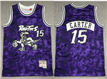 Toronto Raptors #15 Vince Carter Galaxy Hardwood Classics Jersey