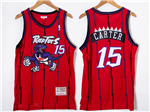 Toronto Raptors #15 Vince Carter Red Hardwood Classics Jersey