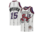 Toronto Raptors #15 Vince Carter Youth Throwback White Jersey