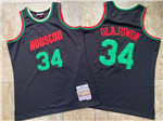 Houston Rockets #34 Hakeem Olajuwon 1993-94 Neapolitan Hardwood Classics Jersey