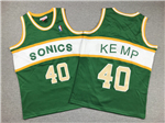 Seattle SuperSonics #40 Shawn Kemp Youth 1994-95 Green Hardwood Classics Jersey