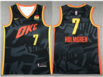 Oklahoma City Thunder #7 Chet Holmgren 2023-24 Black City Edition Swingman Jersey