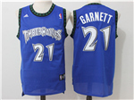 Minnesota Timberwolves #21 Kevin Garnett Blue Jersey