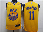 Golden State Warriors #11 Klay Thompson 20119/20 Yellow City Edition Swingman Jersey