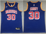 Golden State Warriors #30 Stephen Curry Blue Classic Edition Swingman Jersey
