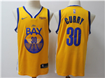 Golden State Warriors #30 Stephen Curry 20119/20 Yellow City Edition Swingman Jersey