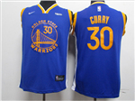 Golden State Warriors #30 Stephen Curry Youth Blue Swingman Jersey