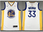 Golden State Warriors #33 James Wiseman White Swingman Jersey