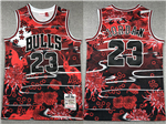 Chicago Bulls #23 Michael Jordan Year Of the Rabbit Red Hardwood Classics Jersey