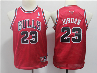 Chicago Bulls #23 Michael Jordan Youth Throwback Red Jersey