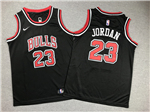 Chicago Bulls #23 Michael Jordan Youth Black Swingman Jersey
