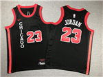 Chicago Bulls #23 Michael Jordan Youth 2023-24 Black City Edition Swingman Jersey