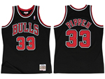 Chicago Bulls #33 Scottie Pippen 1997-98 Black Hardwood Classics Jersey