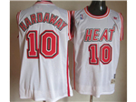 Miami Heat #10 Tim Hardaway White Hardwood Classic Jersey