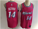 Miami Heat #14 Tyler Herro Pink Earned Edition Swingman Jersey