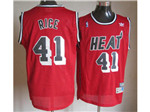 Miami Heat #41 Glen Rice Red Hardwood Classic Jersey