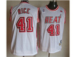 Miami Heat #41 Glen Rice White Hardwood Classic Jersey