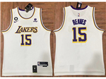 Los Angeles Lakers #15 Austin Reaves White Swingman Jersey